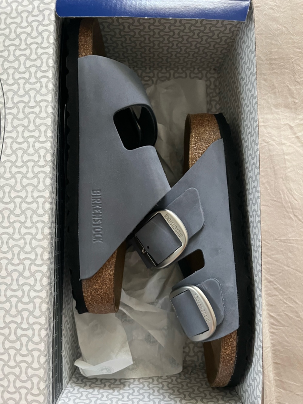 Birkenstock Women’s Arizona Soft Footbed Sandal — Blue